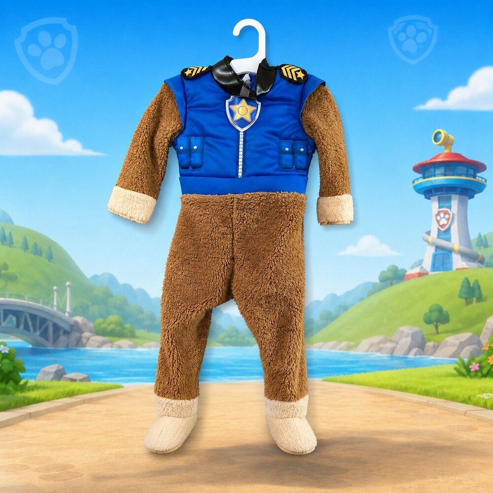Paw Patrol Chase Halloween Costume Toddler Size 18M 24M Disguise Nickelodeon C24